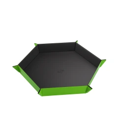 Magnetic Dice Tray Hexagonal Black/Green